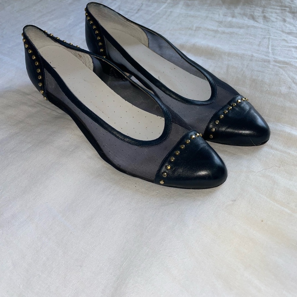 Van Eli Black Studded Heels - Picture 2 of 5